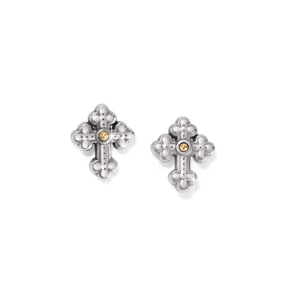 Luna Cross Mini Post Earrings
