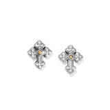 Luna Cross Mini Post Earrings
