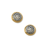 Ferrara Two Tone Post Earrings