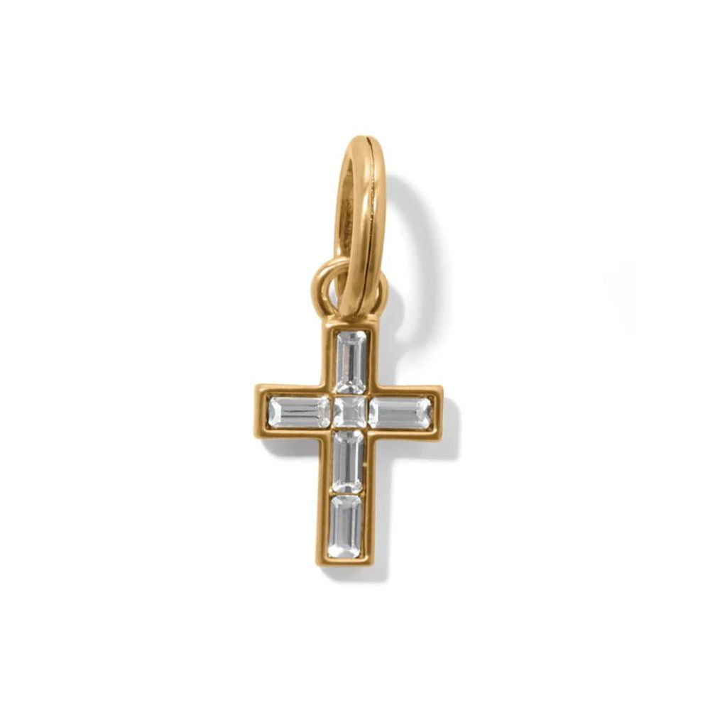 Golden Ray Cross Charm
