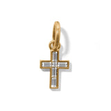 Golden Ray Cross Charm