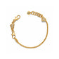 ABC Gold Tone Slide Bracelet