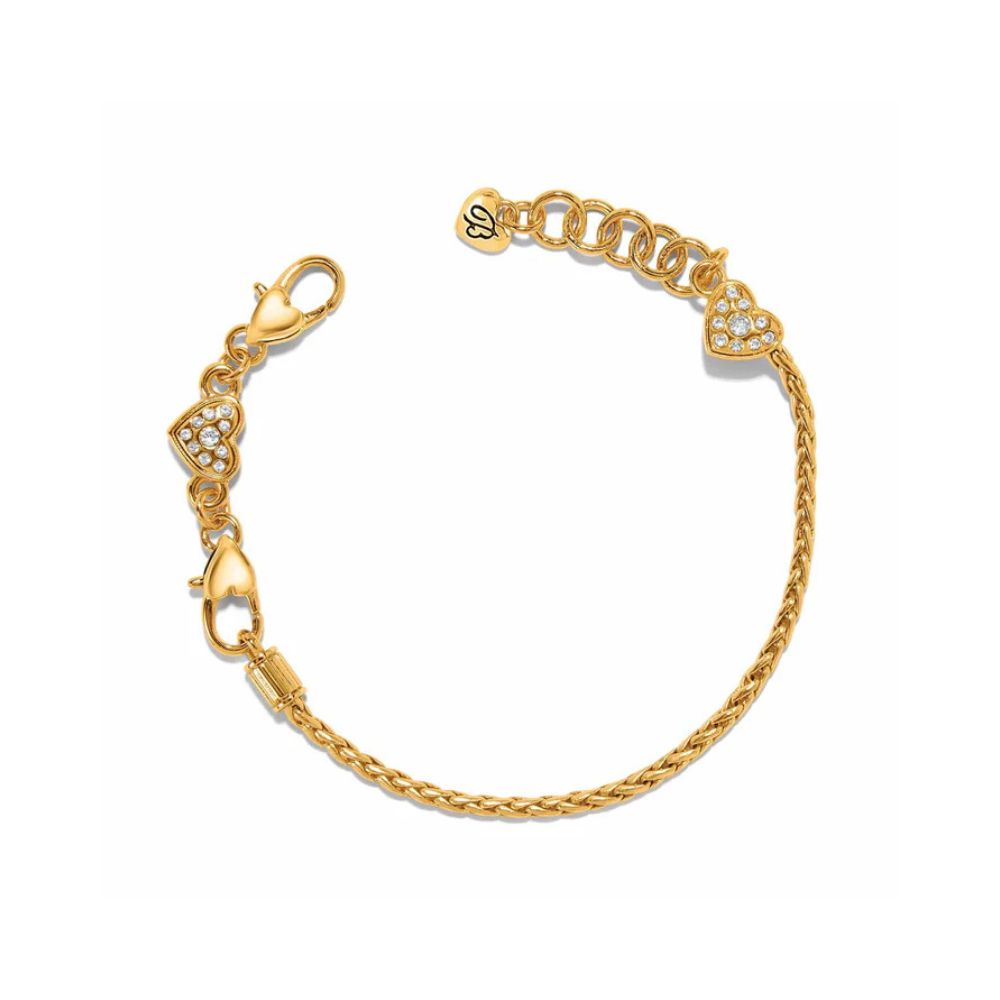 ABC Gold Tone Slide Bracelet