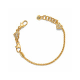ABC Gold Tone Slide Bracelet