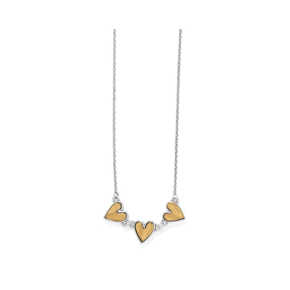 Cascade Heart Trio Necklace