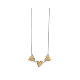 Cascade Heart Trio Necklace