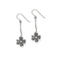 Everbloom Windflower Silver French Wire Earrings