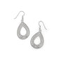 Mosaic Open Teardrop French Wire Earrings