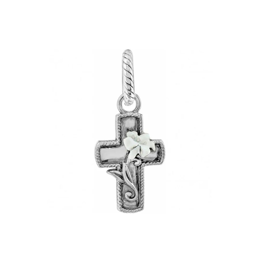 Easter Lily Cross Charm