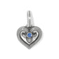 One Heart Azure Heart Charm