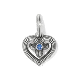 One Heart Azure Heart Charm