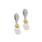 Cascade Unity Pearl Post Drop Earrings