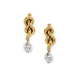 Interlok Single Knot Drop Earrings