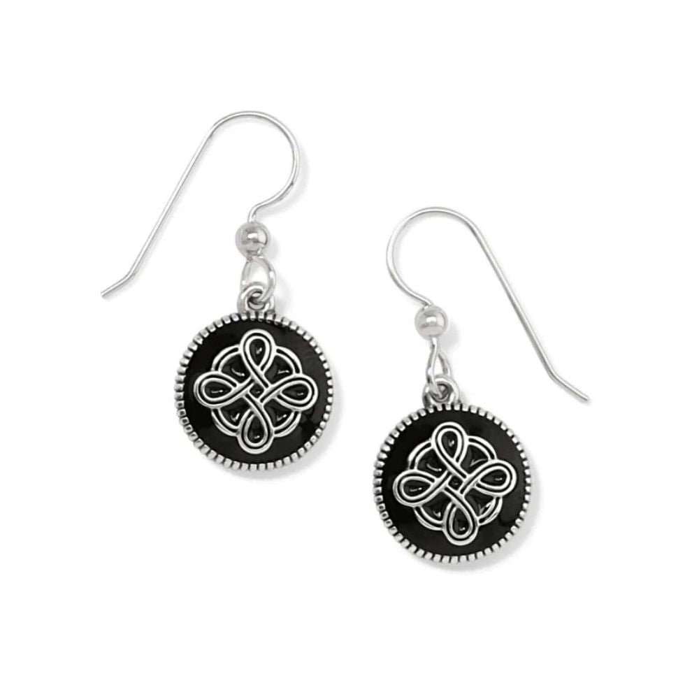 Interlok Noir French Wire Earrings