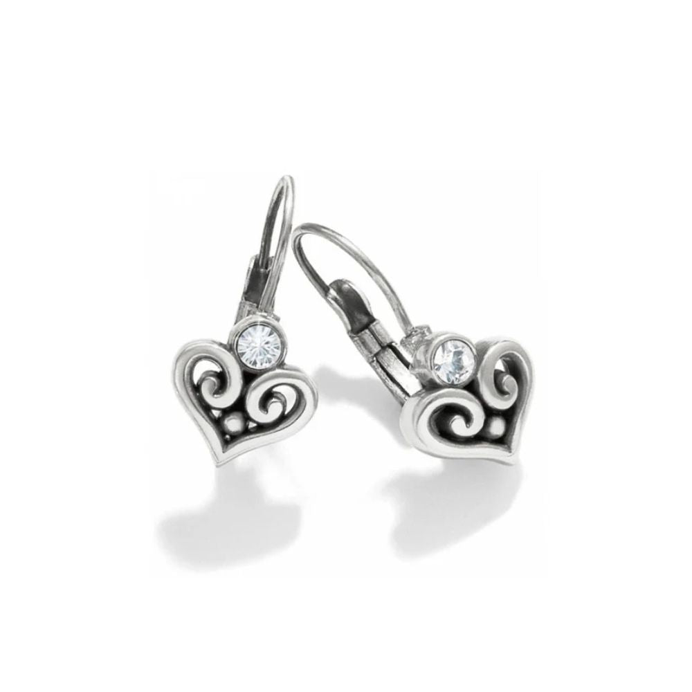 Alcazar Heart Leverback Earrings