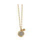 Ferrara Two Tone Small Pendant Necklace