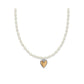 Cascade Embrace Pearl Heart Necklace