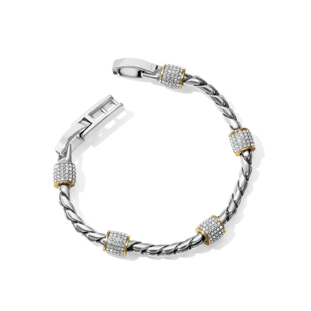 Meridian Two Tone Crystal Bracelet