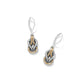 Interlok Harmony Black Leverback Earrings