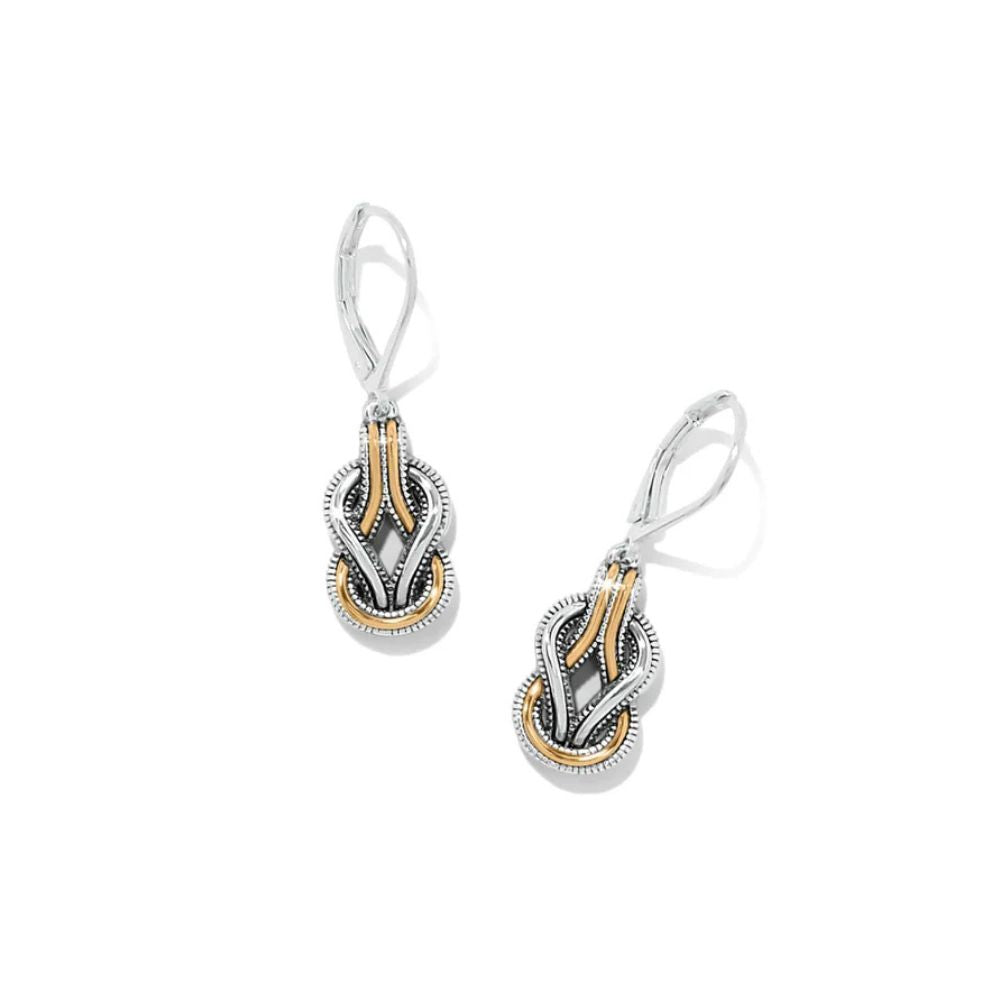 Interlok Harmony Black Leverback Earrings