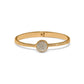 Illumina Celeste Gold Tone Hinged Bangle
