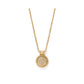 Illumina Celeste Gold Tone Dome Necklace