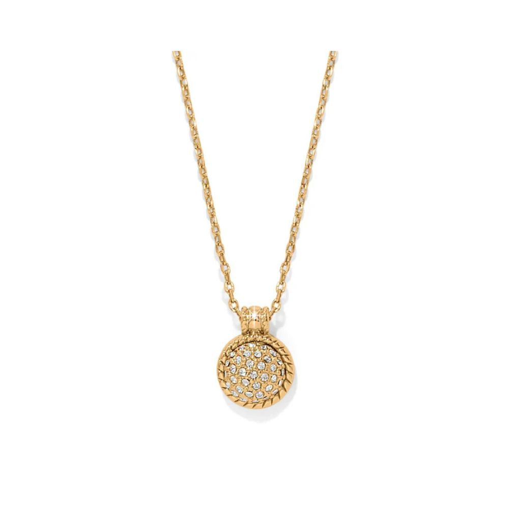 Illumina Celeste Gold Tone Dome Necklace
