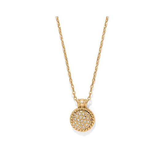 Illumina Celeste Gold Tone Dome Necklace