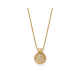 Illumina Celeste Gold Tone Dome Necklace