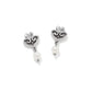 Alczazr Amor Pearl Post Drop Earrings