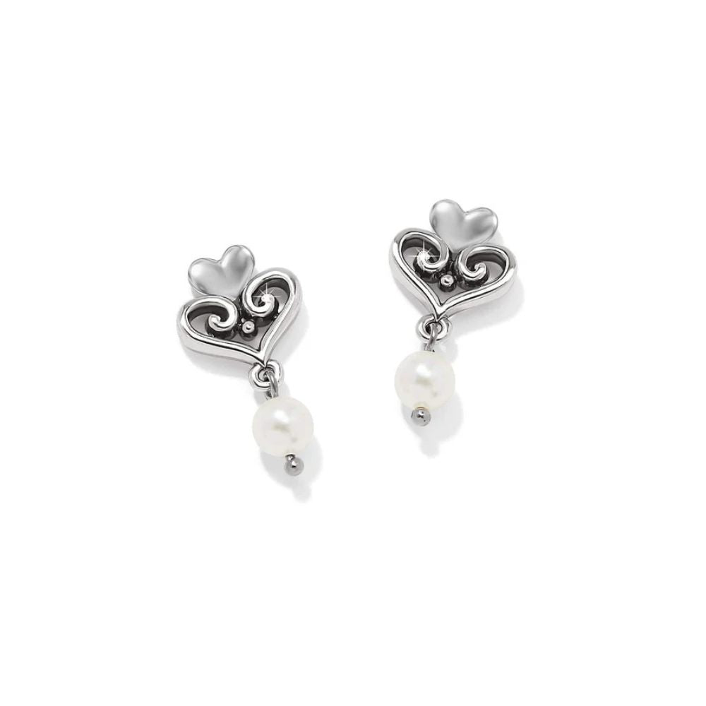 Alczazr Amor Pearl Post Drop Earrings
