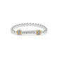 Meridian Grateful Two Toned Stretch Bracelet