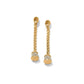 Meridian Ventus Gold Tone Post Drop Earrings