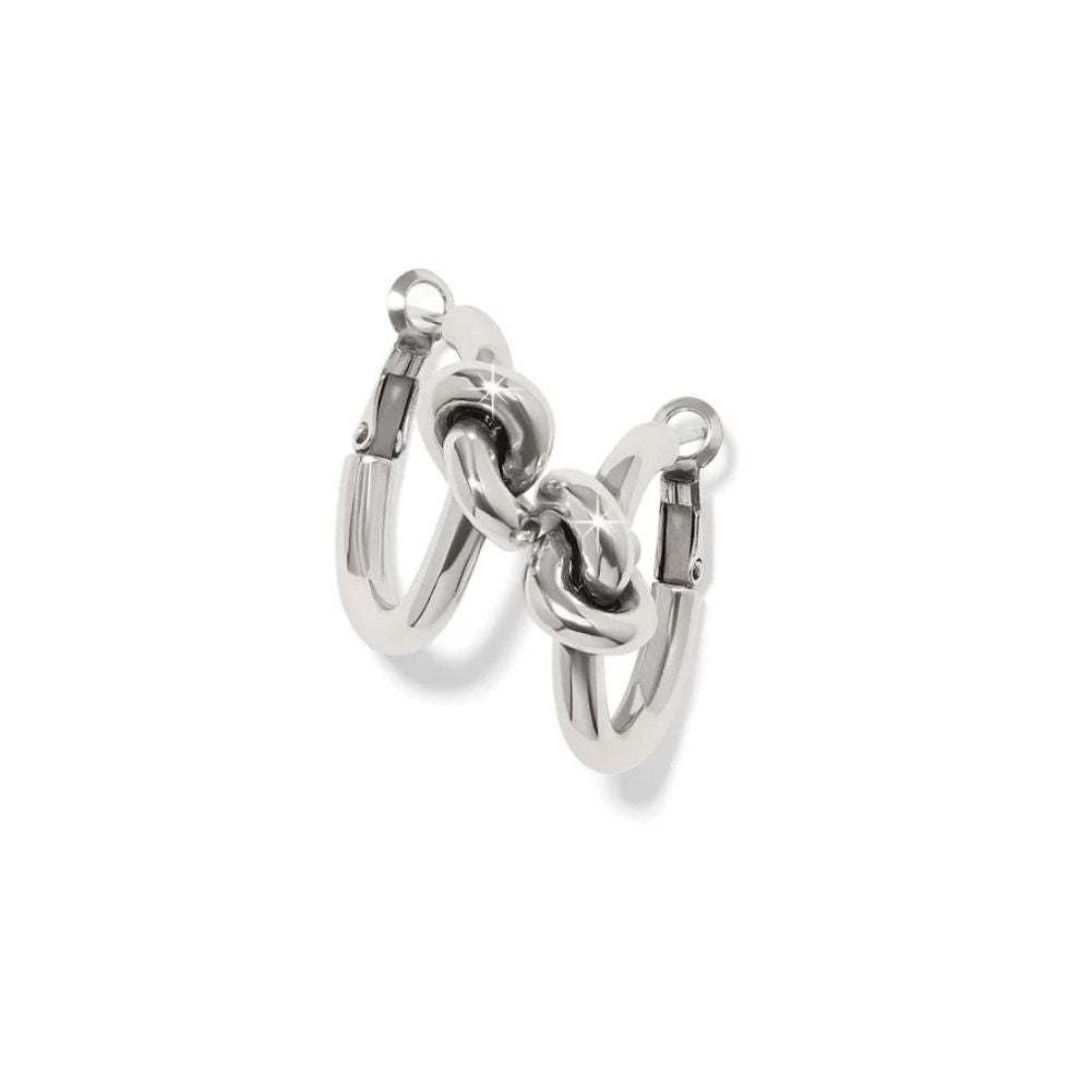 Interlok Single Knot Hoop Earrings