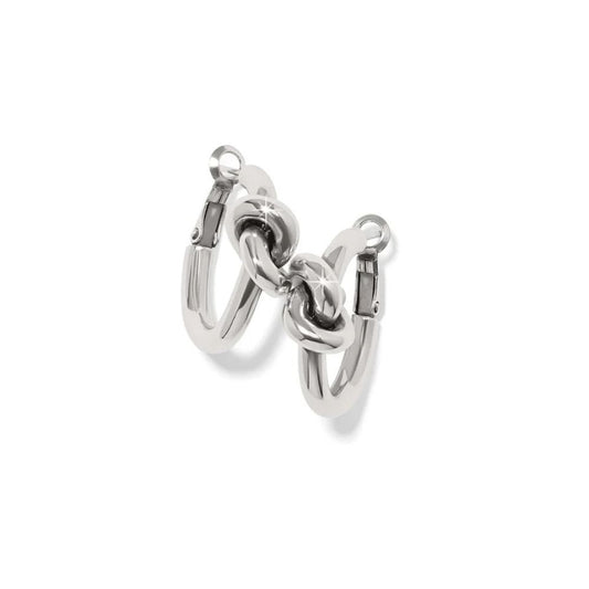 Interlok Single Knot Hoop Earrings