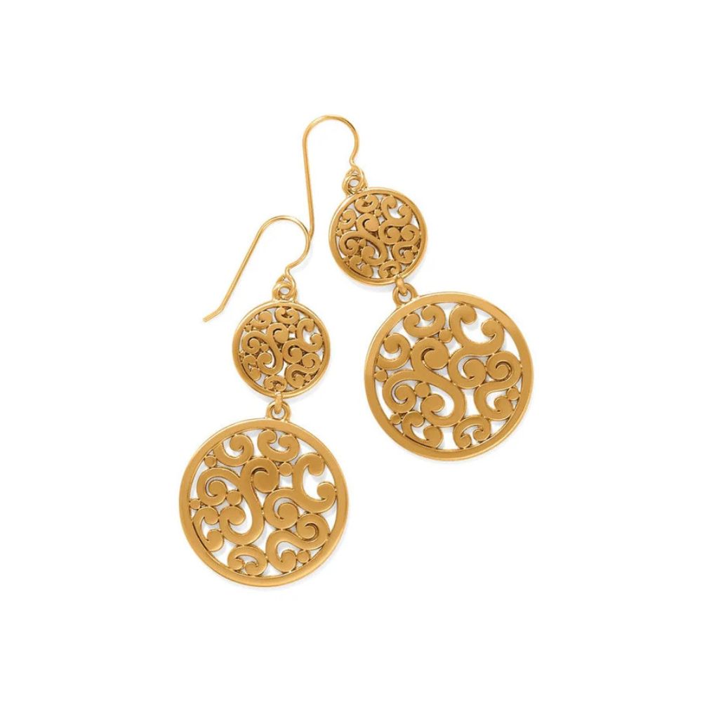 Contempo Medallion Duo French Wire Earrings
