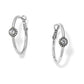 Twinkle Medium Hoop Post Earrings