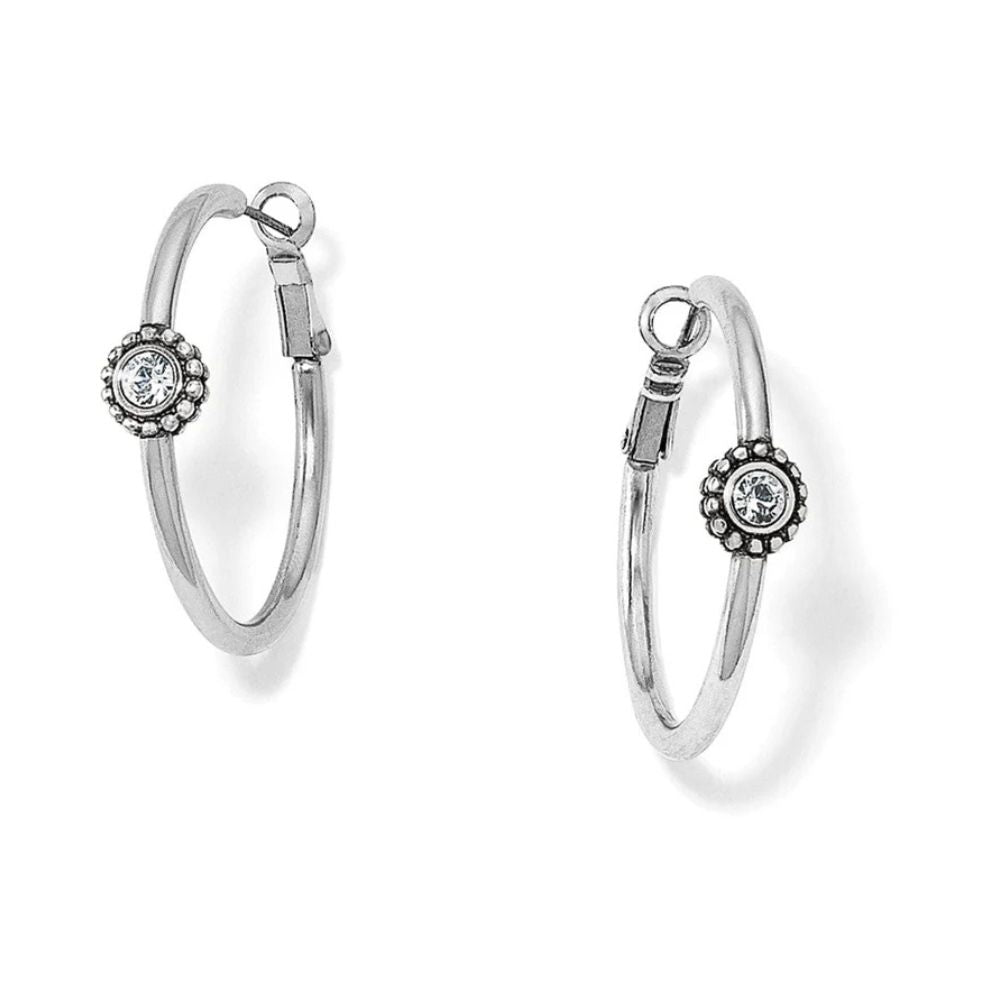 Twinkle Medium Hoop Post Earrings