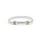 Meridian Faithful Two Toned Stretch Bracelet