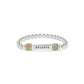 Meridian Believe Two Toned Stretch Bracelet