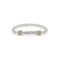Meridian Fearless Two Toned Stretch Bracelet