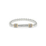 Meridian Fearless Two Toned Stretch Bracelet