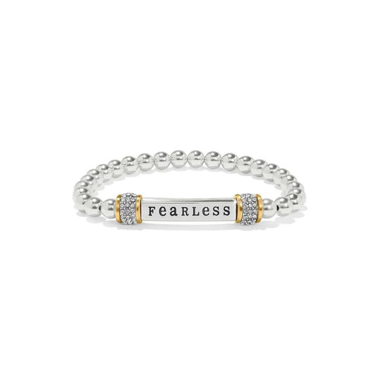 Meridian Fearless Two Toned Stretch Bracelet