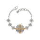 Alcazar Heart Two Tone Bracelet
