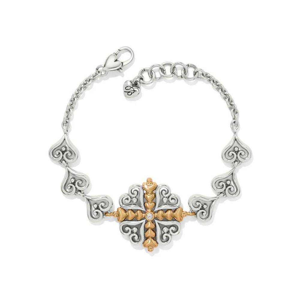 Alcazar Heart Two Tone Bracelet