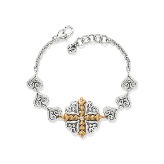 Alcazar Heart Two Tone Bracelet