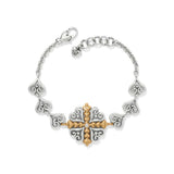 Alcazar Heart Two Tone Bracelet