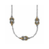 Interlok Harmony Two Toned Trio Necklace