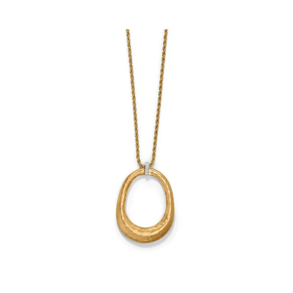Meridian Geo Open Ring Pendant Necklace
