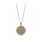 Alcazar Heart Two Tone Necklace